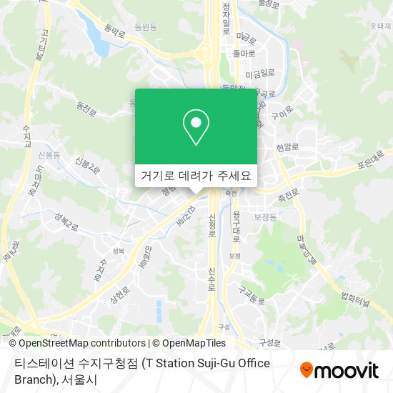 티스테이션 수지구청점 (T Station Suji-Gu Office Branch) 지도