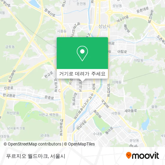 푸르지오 월드마크 지도