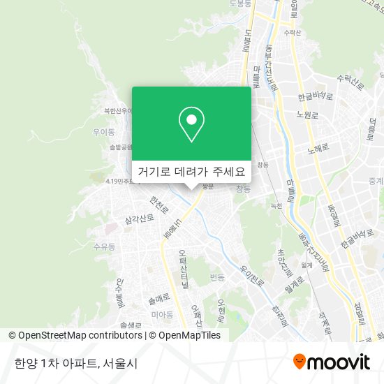 한양 1차 아파트 지도