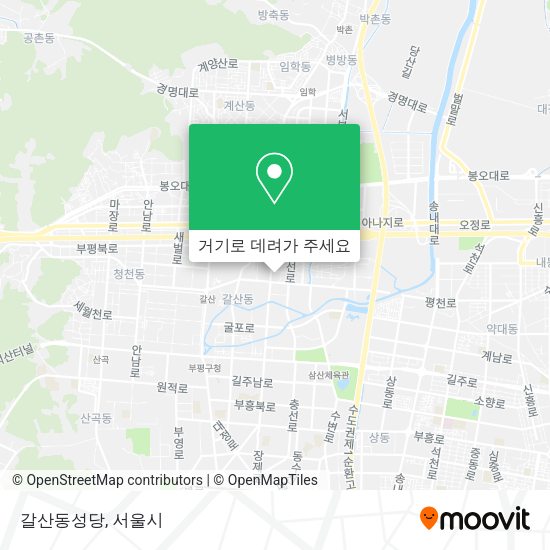 갈산동성당 지도