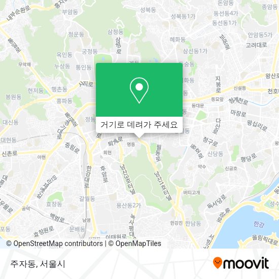 주자동 지도