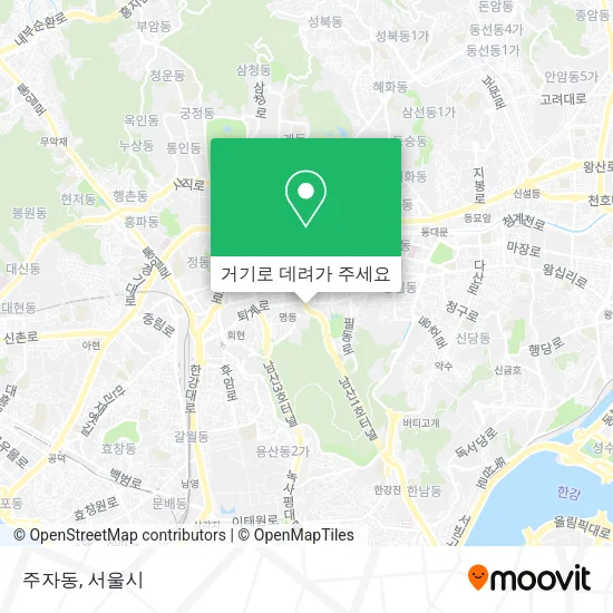 주자동 지도