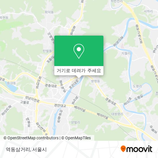 역동삼거리 지도