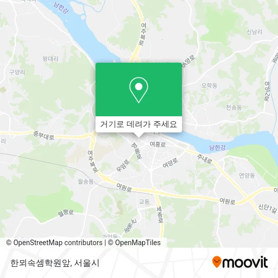 한뫼속셈학원앞 지도