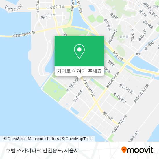 호텔 스카이파크 인천송도 지도