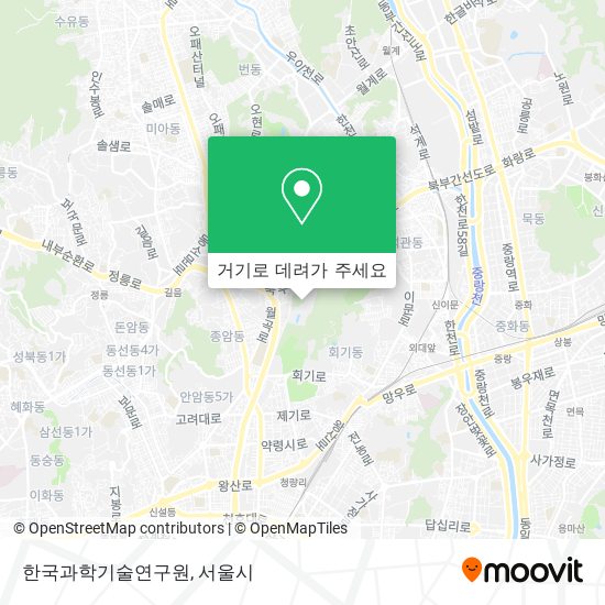 한국과학기술연구원 지도