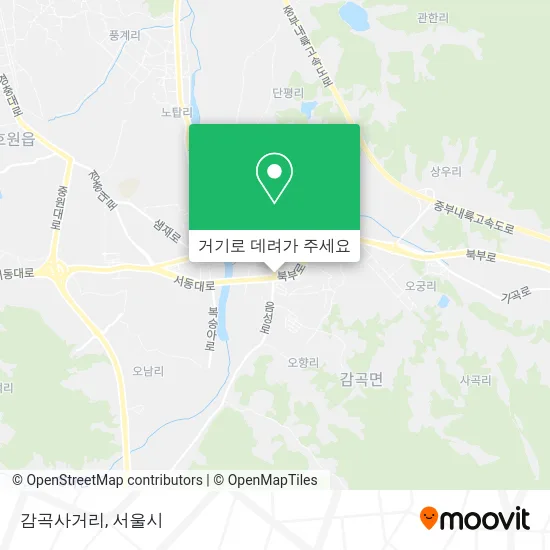 감곡사거리 지도