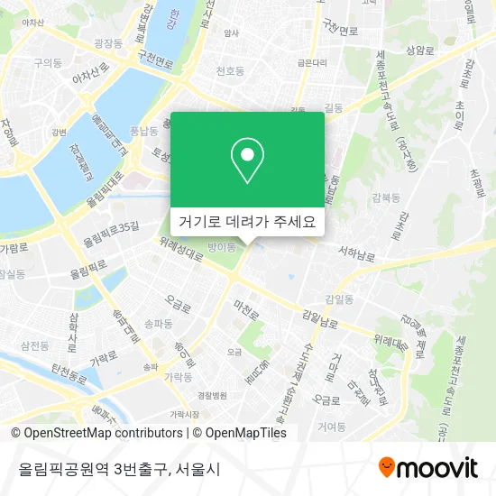 올림픽공원역 3번출구 지도