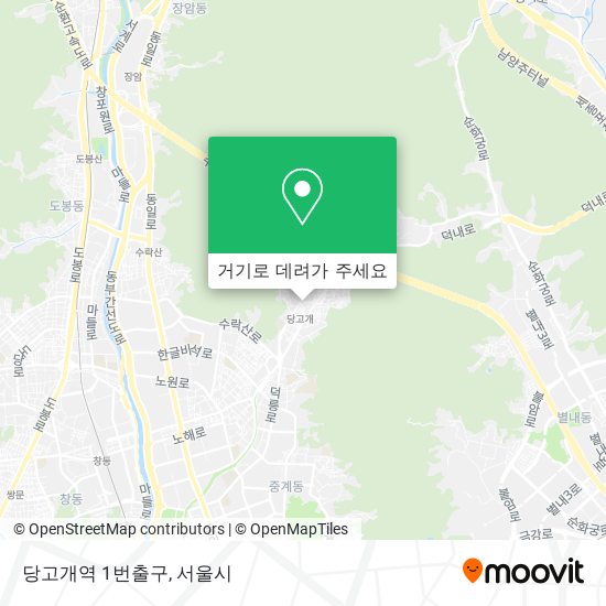 당고개역 1번출구 지도