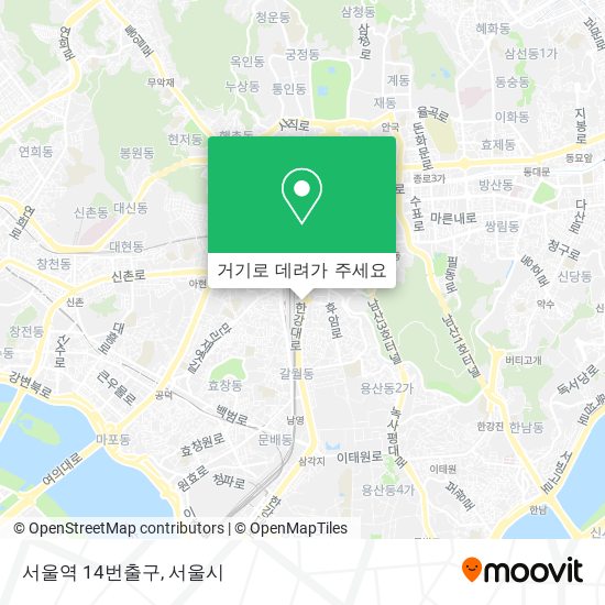 서울역 14번출구 지도