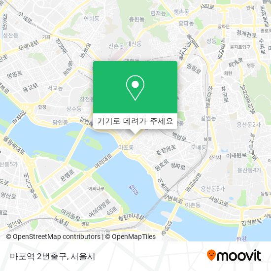 마포역 2번출구 지도