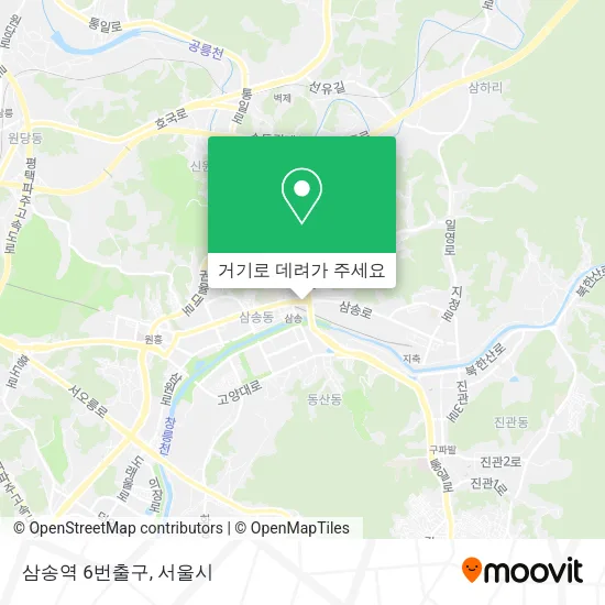 삼송역 6번출구 지도