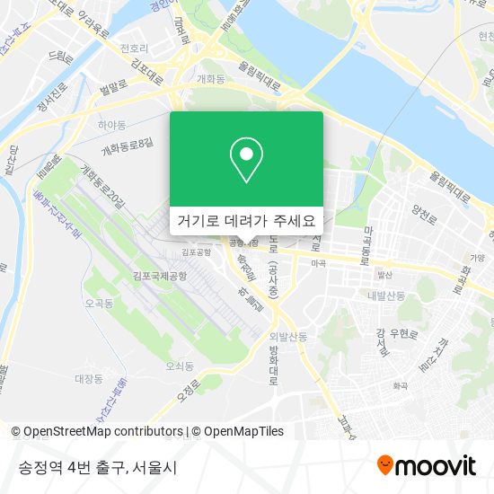 송정역 4번 출구 지도