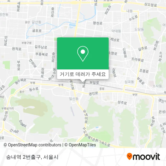 송내역 2번출구 지도