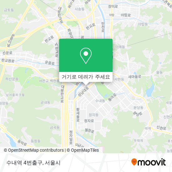 수내역 4번출구 지도