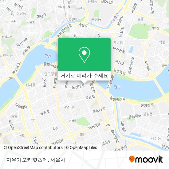 지유가오카핫초메 지도