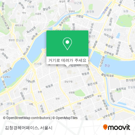 김청경헤어페이스 지도