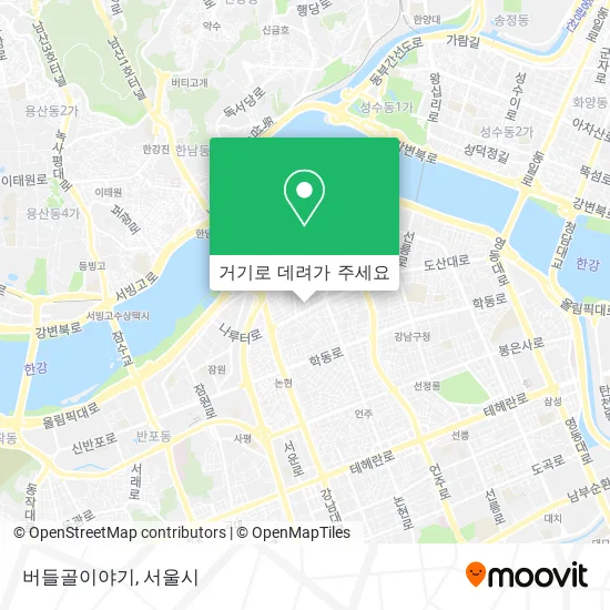 버들골이야기 지도