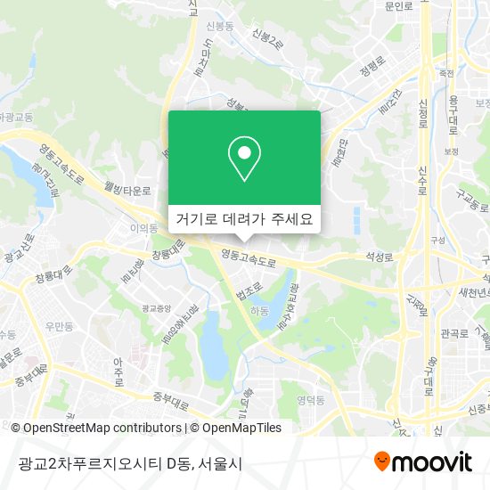 광교2차푸르지오시티 D동 지도