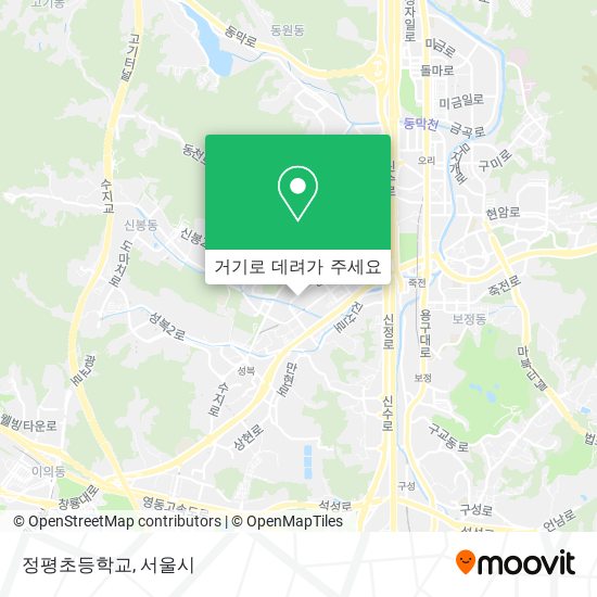 정평초등학교 지도