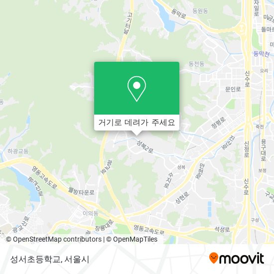 성서초등학교 지도