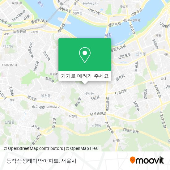 동작삼성래미안아파트 지도