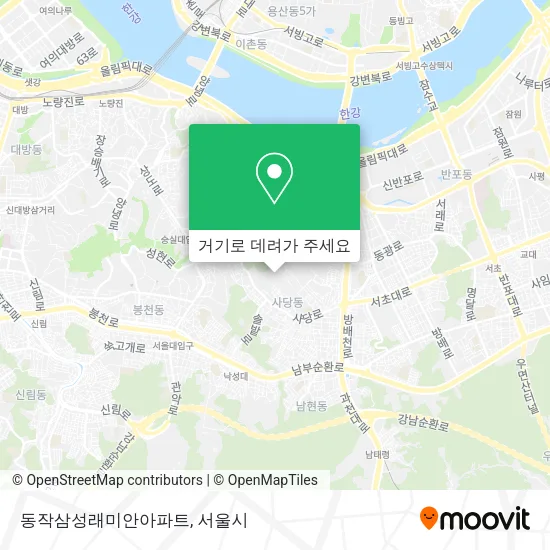 동작삼성래미안아파트 지도