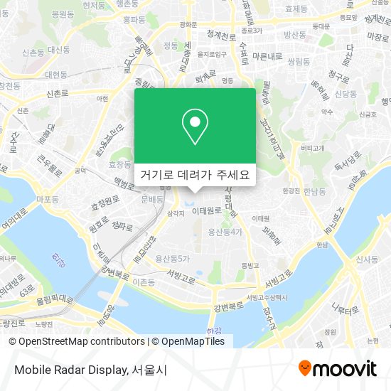 Mobile Radar Display 지도