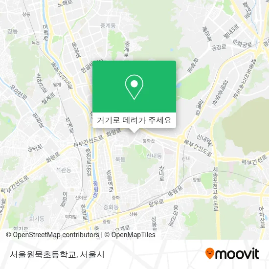 서울원묵초등학교 지도