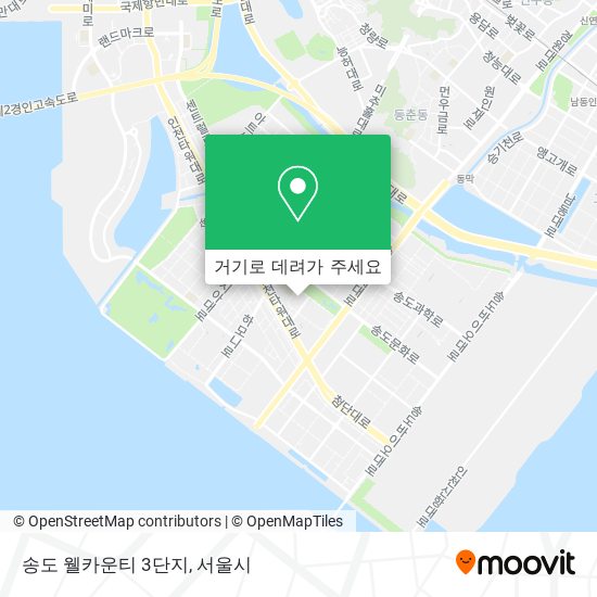 송도 웰카운티 3단지 지도