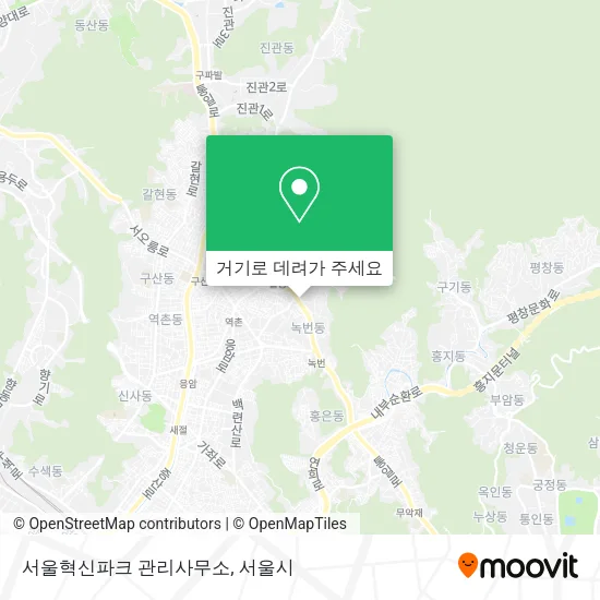 서울혁신파크 관리사무소 지도