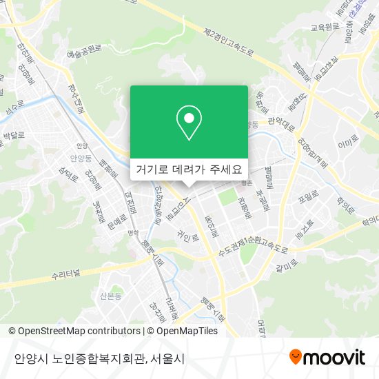 안양시 노인종합복지회관 지도