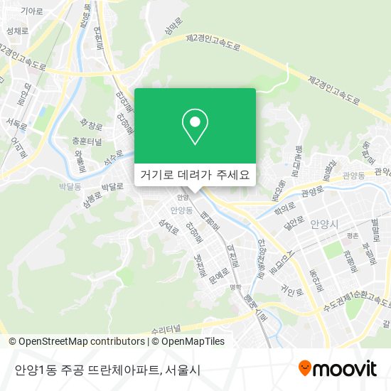 안양1동 주공 뜨란체아파트 지도