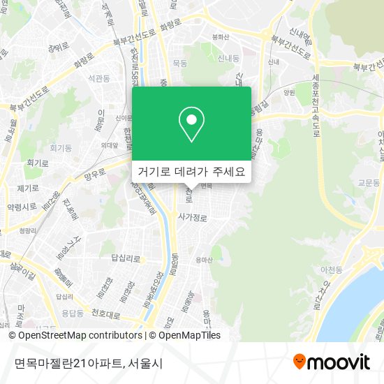 면목마젤란21아파트 지도