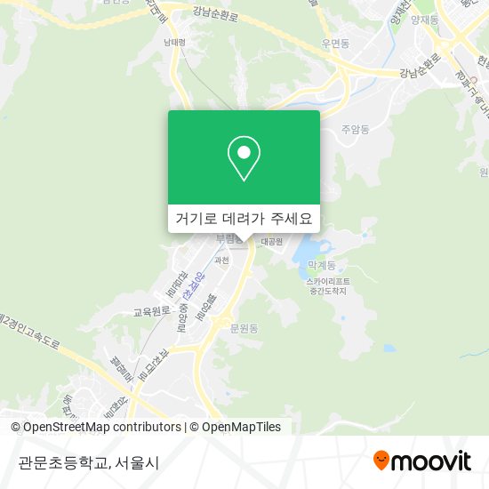 관문초등학교 지도