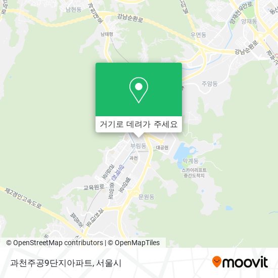 과천주공9단지아파트 지도