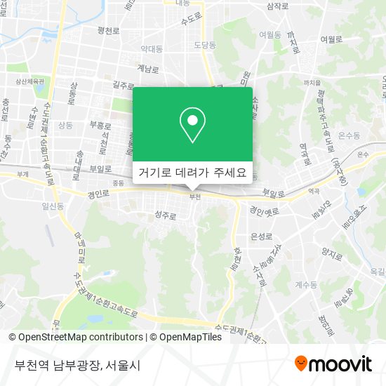 부천역 남부광장 지도