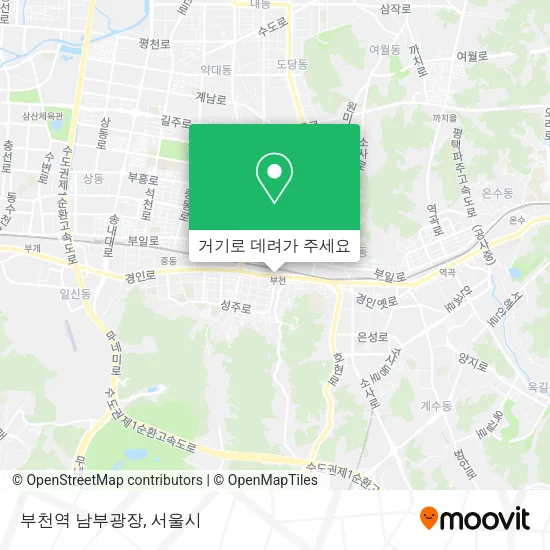 부천역 남부광장 지도