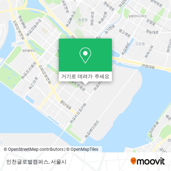 인천글로벌캠퍼스 지도