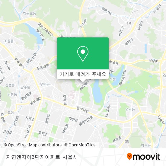 자연앤자이3단지아파트 지도