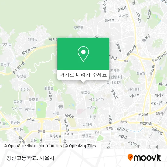 경신고등학교 지도