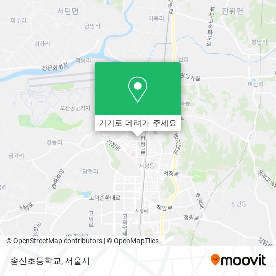 송신초등학교 지도