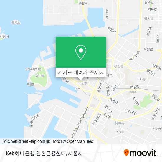 Keb하나은행 인천금융센터 지도