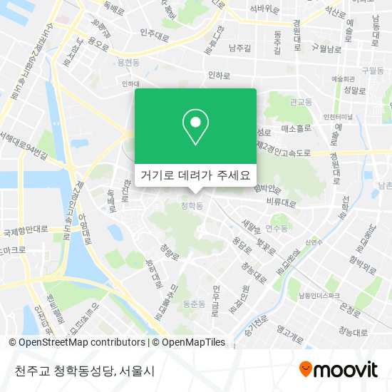 천주교 청학동성당 지도