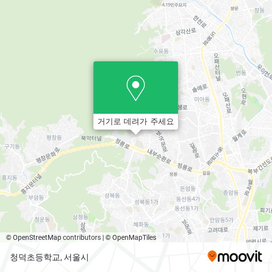 청덕초등학교 지도