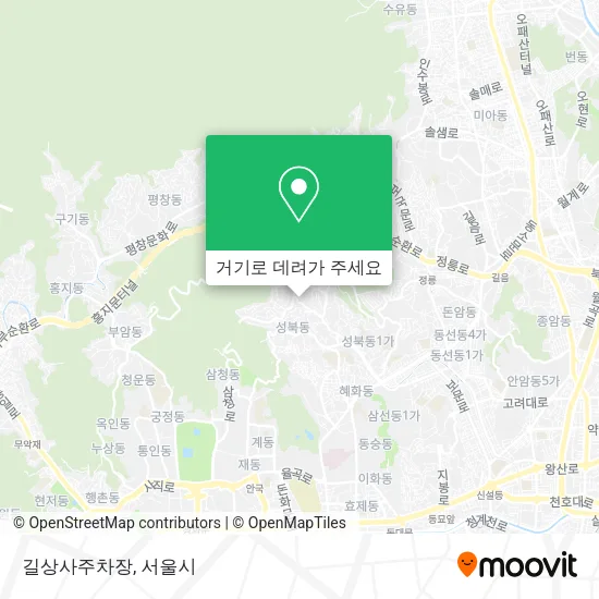 길상사주차장 지도