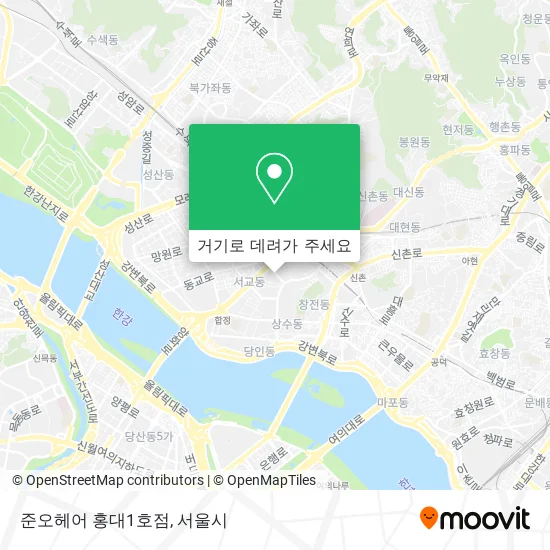 준오헤어 홍대1호점 지도