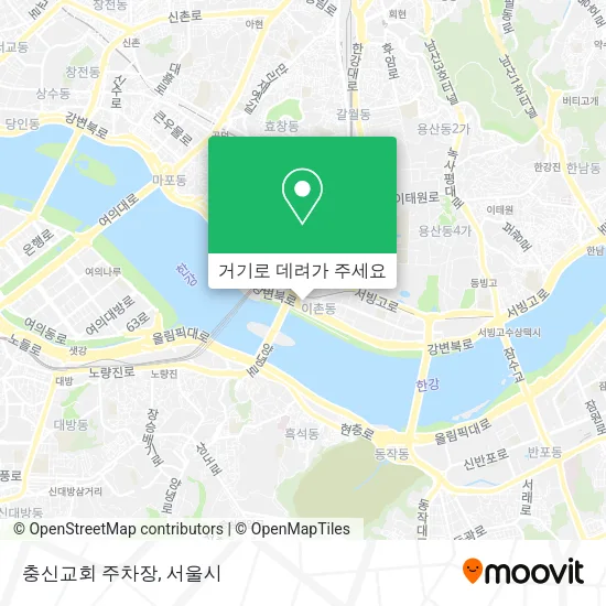 충신교회 주차장 지도