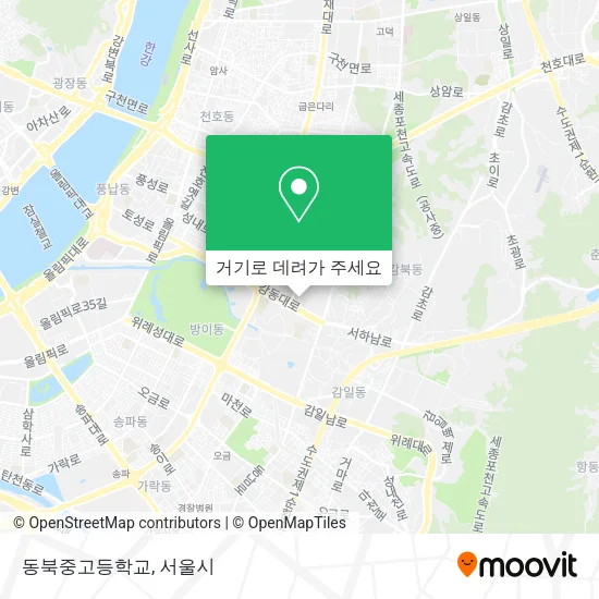 동북중고등학교 지도