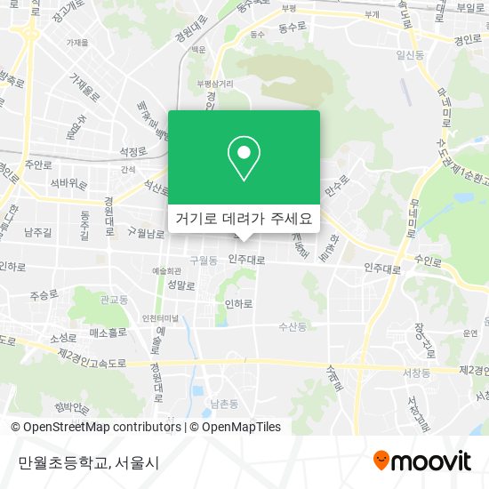 만월초등학교 지도